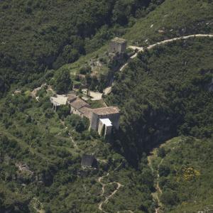 Vista aèria del Castell de Mediona