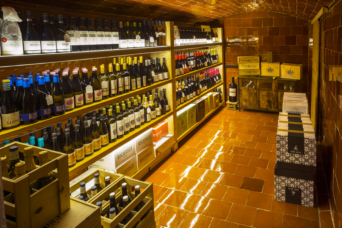 Celler dels vins que fem servir pels maridatges