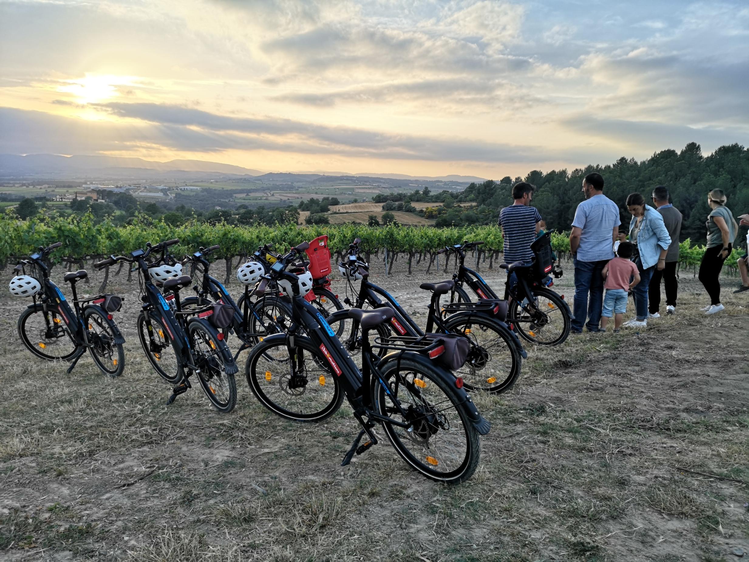 Posta de sol amb bici