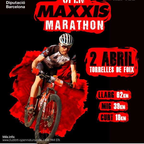 Cartell de l'Open Maxxis Marathon a Torrelles de Foix