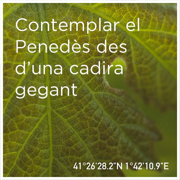 El Secret del Vicenç. Contemplar el Penedès des d’una cadira gegant