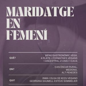 SOPAR MARIDATGE DE PROJECTES I PRODUCTES “EN FEMENÍ”