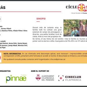 ALCARRÀS. Cinema del Cicle Gaudí al Fòrum Berger