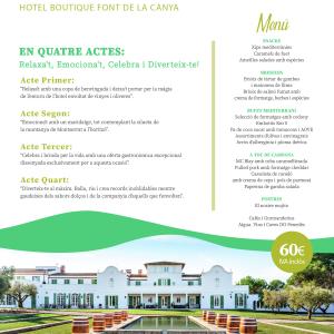 Comiat de l'estiu a l'Hotel Boutique Font de la Canya